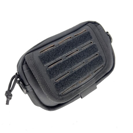 Pouch táctico rectangular con acople rápido Negro