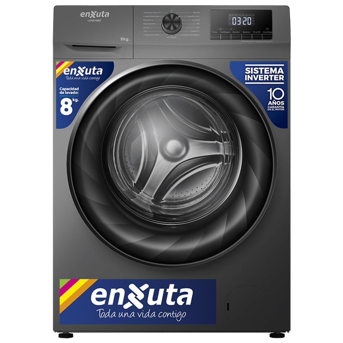 Lavarropas 8KG Carga Frontal Enxuta LENX1685T 