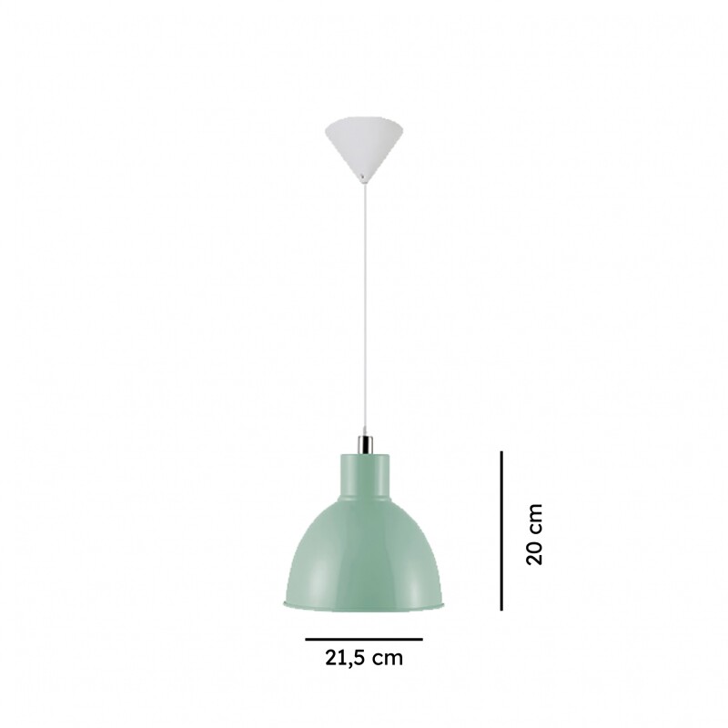 ARTEFACTO COLGANTE DECORATIVO ALPHA Lámpara Colgante Alpha Verde