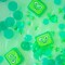 Seet 4 cubos Glo Pals Iluminados Activados por agua Verde