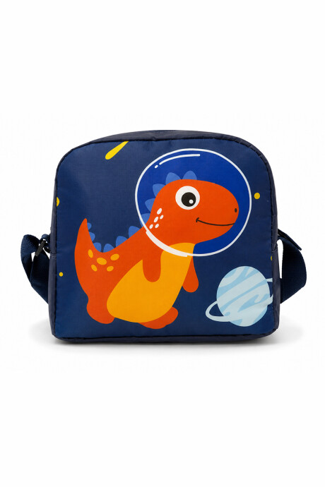 Lunchera tutti Azul con dinosaurio