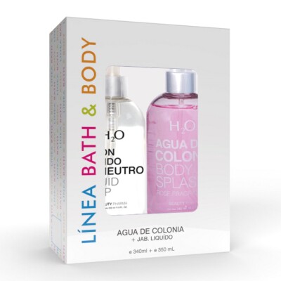 Colonia H2o Body Splash Rose 340 Ml+jabón Ph Neutro 350 Ml. Colonia H2o Body Splash Rose 340 Ml+jabón Ph Neutro 350 Ml.