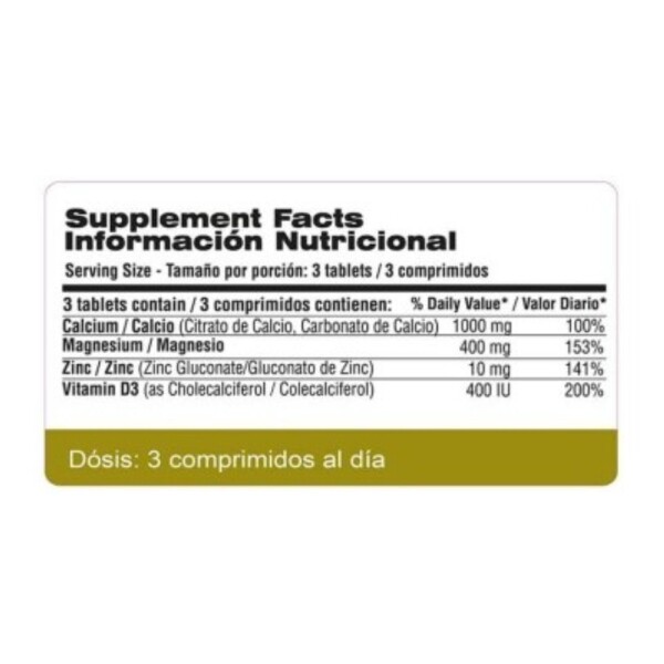 Calcium, Magnesium, Citrate & D3 Tabletas - Qualivits Calcium, Magnesium, Citrate & D3 Tabletas - Qualivits