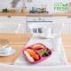 Plato Comida Bebe Infantil Silicona Libre Bpa Con Ventosa Color Celeste