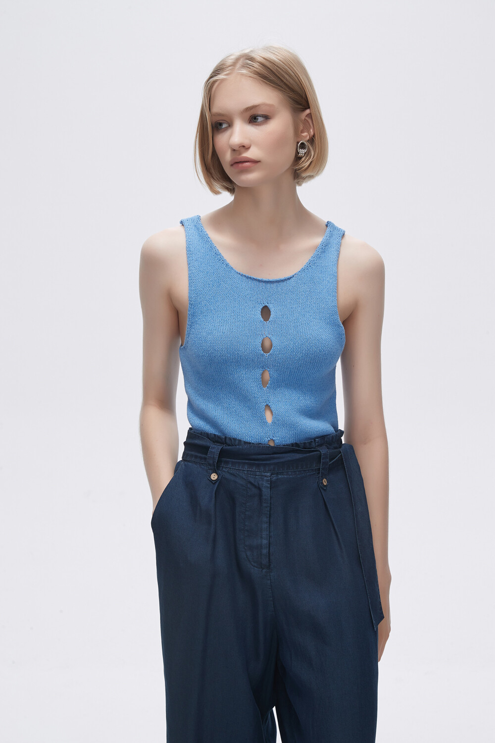 Musculosa Frutila Azul Melange