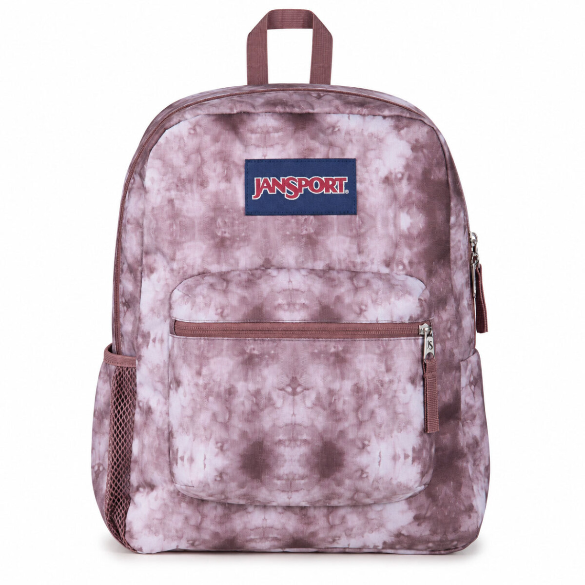 Mochila Escolar Jansport Cross Town Original Unisex Urbana - Mahogany Haze White 