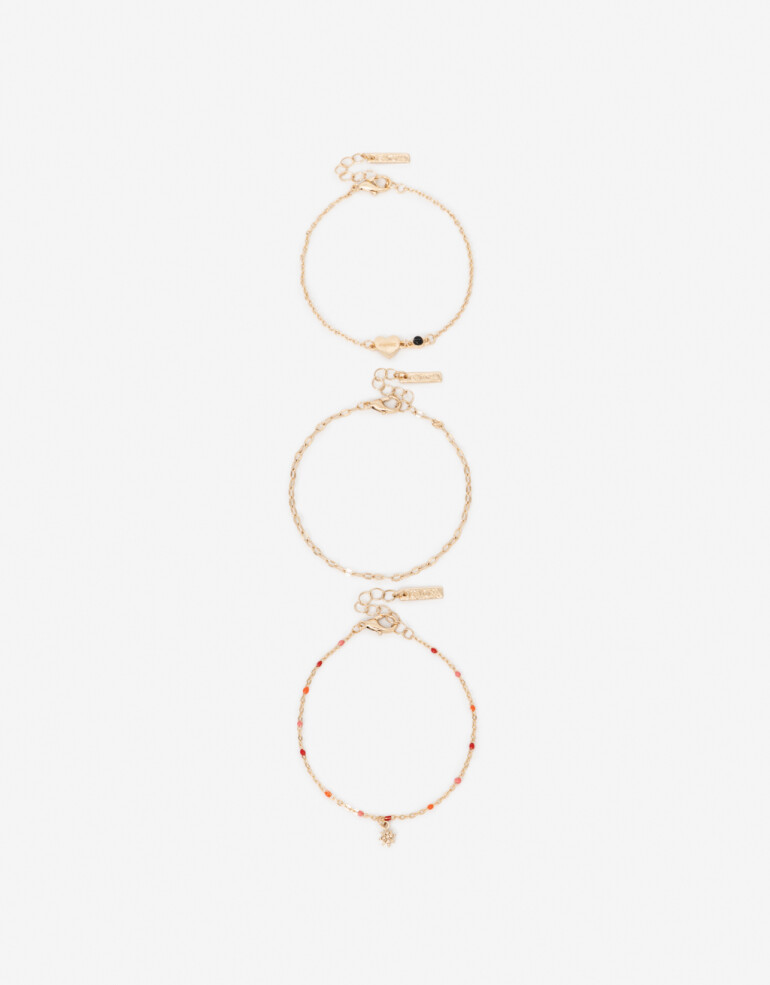 Bijouterie Set Sets temáticos Set De Pulseras En Caja Regalable - Dorado