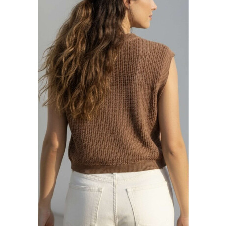 Chaleco Lurex Mocha