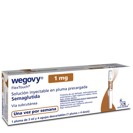 Wegovy 1mg Solución Inyectable en Pluma Precargada Vía Subcutánea Wegovy 1mg Solución Inyectable en Pluma Precargada Vía Subcutánea