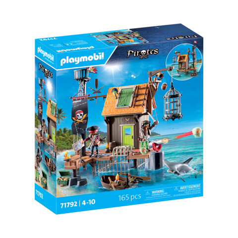 Puerto Pirata con Tiburón Martillo Playmobil 165 Piezas U