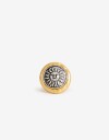 Anillos Medianos y Grandes Metal Anillo Grande Moneda Sol - Dorado Oro Amarillo