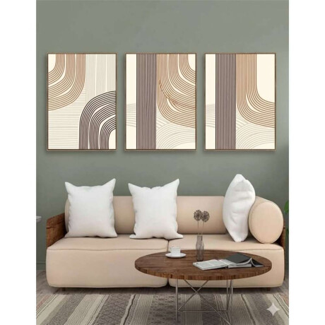 Cuadro Canvas 30X40Cm Marco Lineas 2