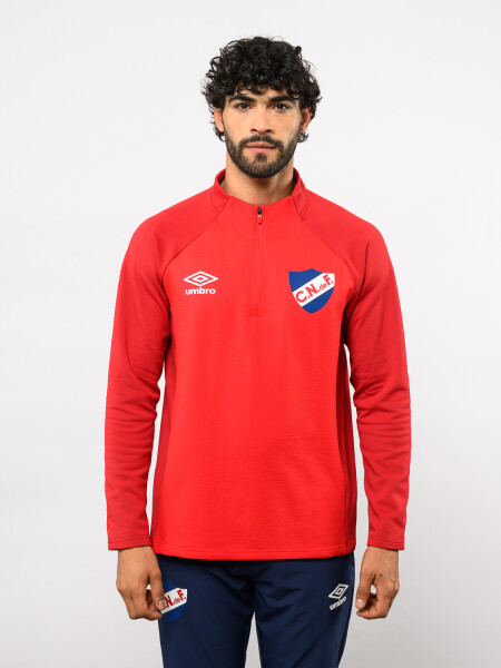 Buzo Medio Cierre Tech Nacional Hombre Beige, ordeaux, Rojo