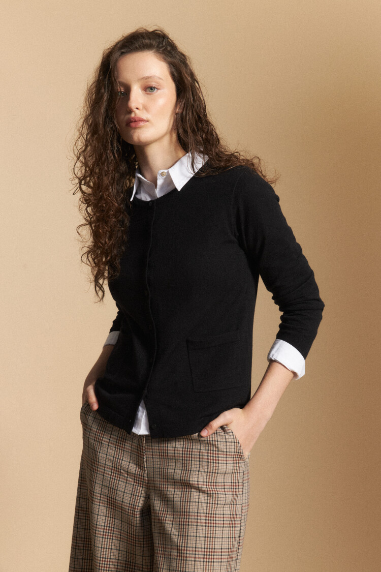 CARDIGAN ALBA Negro
