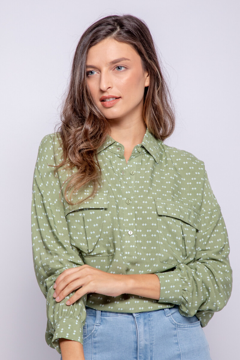 BLUSA GANDA Verde Hierba