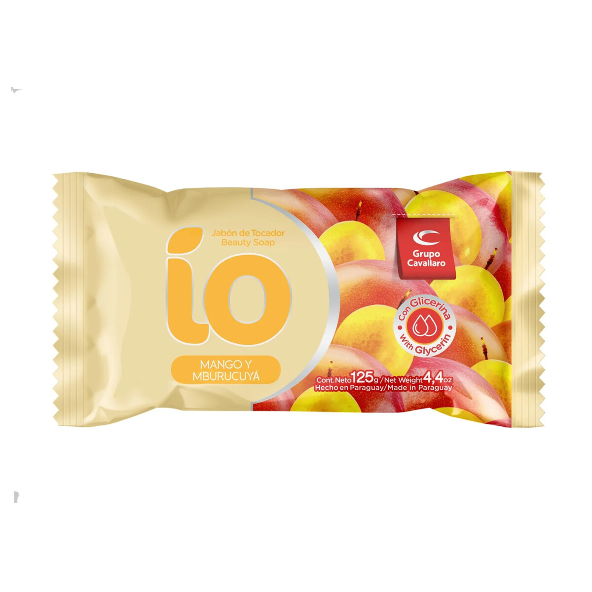 Jabón de Tocador IO 125grs - Mango y Maracuyá 