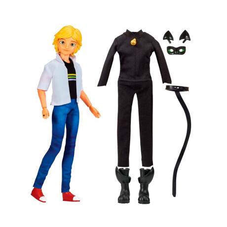 Muñeca Miraculous Cambios De Ropa Adrian - Cat Noir