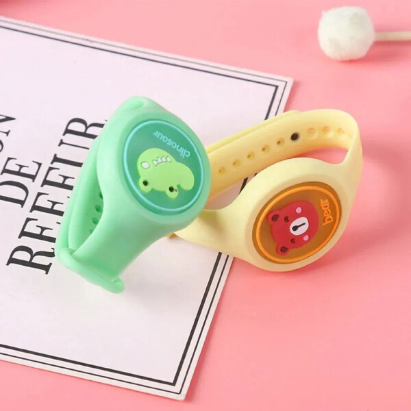 Pulsera Niños Anti Mosquitos Repelente Citronela Infantil Color Rosa