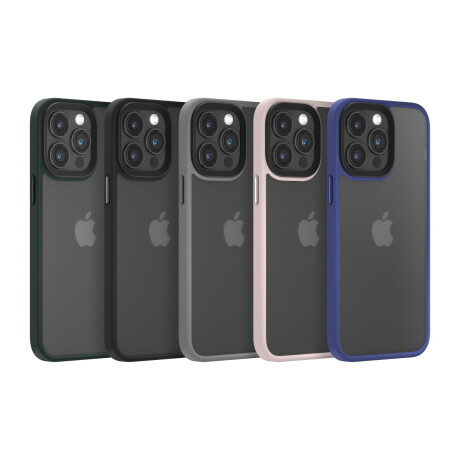 Protector Case Devia Pino Series con Bordes Reforzados para iPhone 15 Pro Max Gray