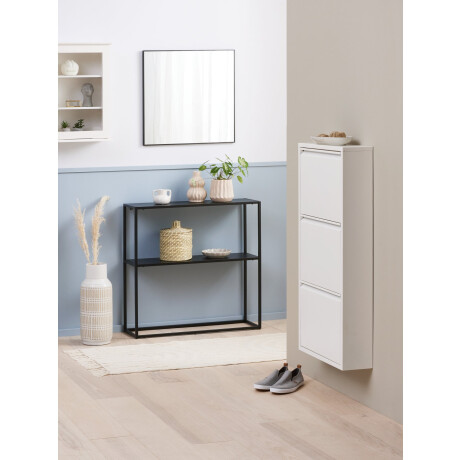 Mesa Consola Virum 26X80 Estante Negro