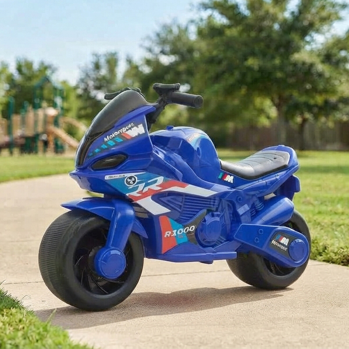 Moto de Balanceo Tipo Buggy con Sonido - ROJO/AZUL 