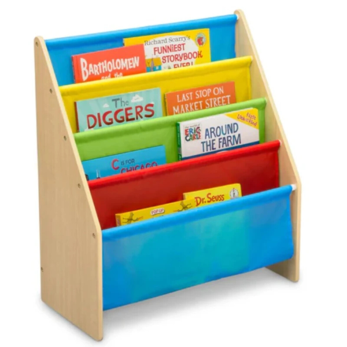 Biblioteca/rack para libros multicolor 