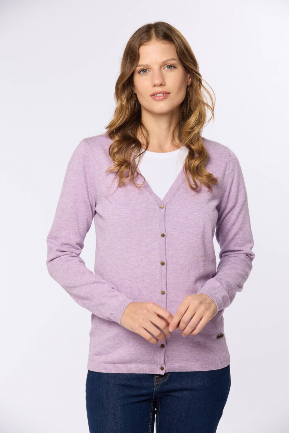 CARDIGAN CLÁSICO Lila