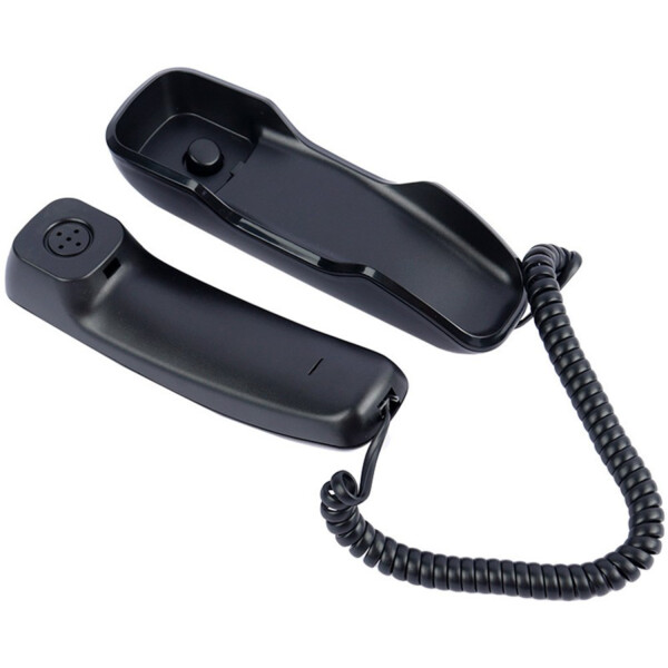 Telefono Fijo Pantalla Mesa Pared Cableado Captor Leboss Ax® Variante Color Negro