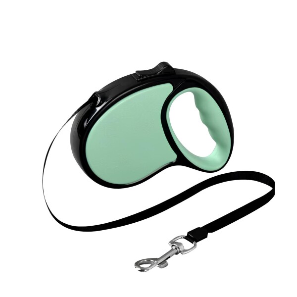 Correa Retractil Extensible 5 Mts Cinta Perro Mediano 15kg Variante Color Verde