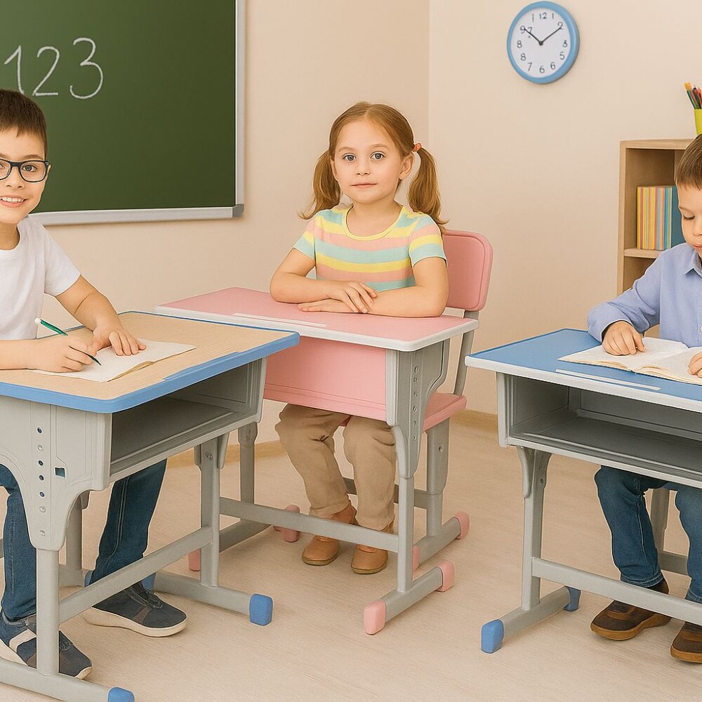 Escritorio estilo pupitre Celeste