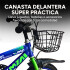 Bicicleta Infantil XMZ Rodado12 Canasto Parrilla Guardabarro Azul 1