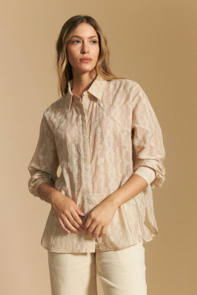 CAMISA ALLIE VERA - TOSTADO 