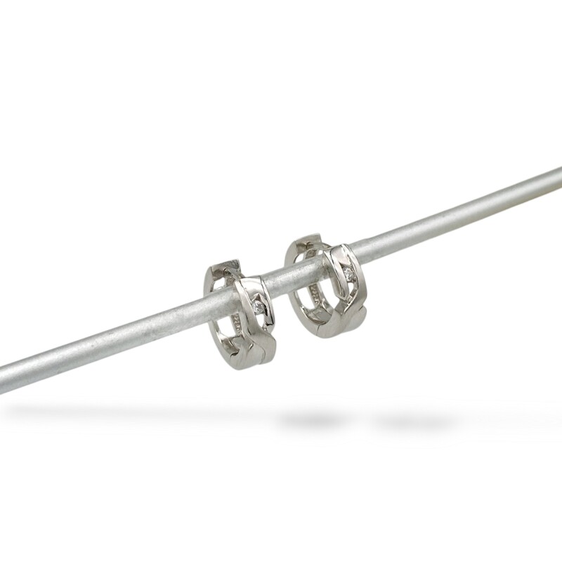 Caravanas Aros con Zirconia-Plata 925-Piedra Zirconia-CA3047 Conpiedra