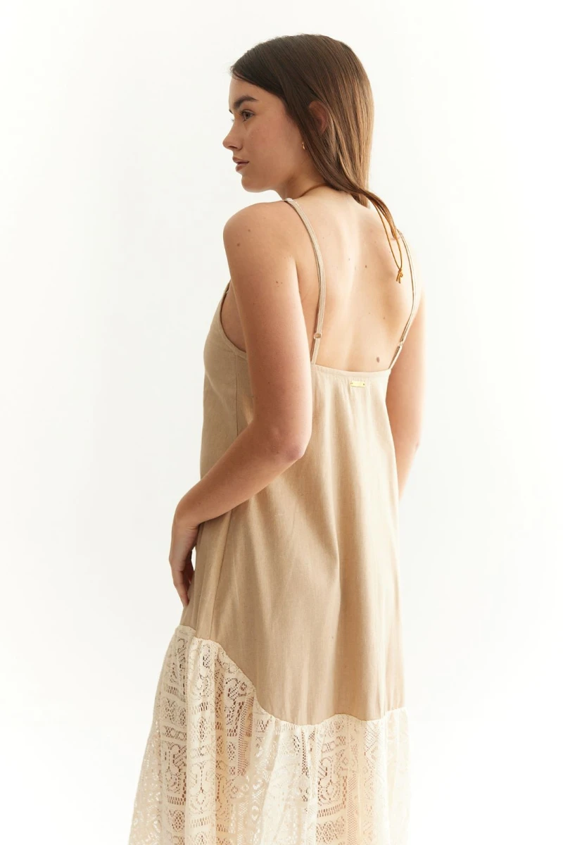 Vestido Taylor beige l