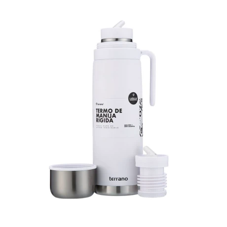 Termo 1Lt. Premium Manija Rigida Blanco 001