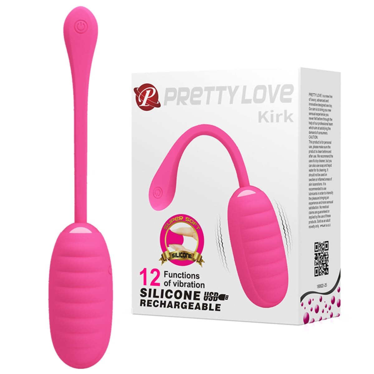 Huevo Vibrador Recargable Pretty Love Kirk 