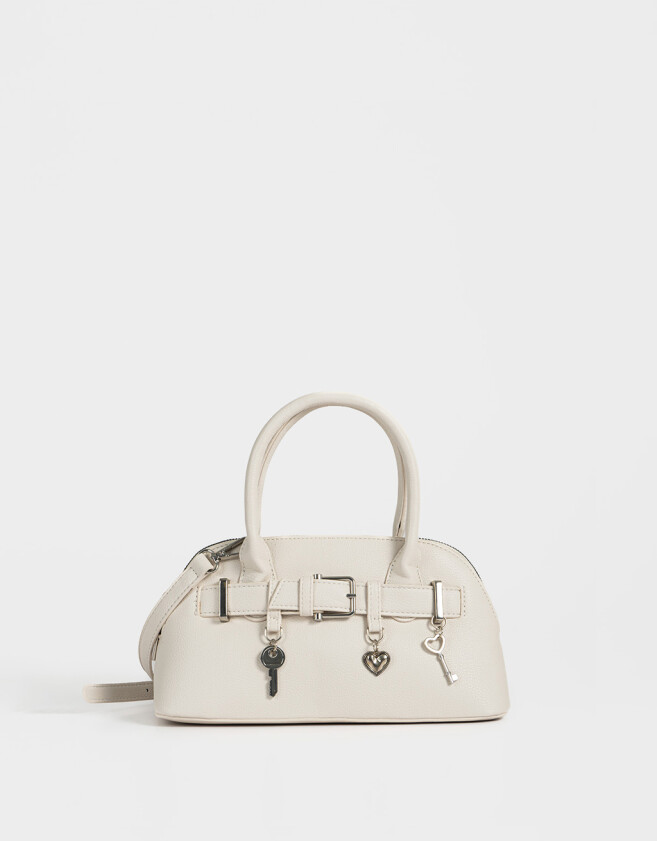 Bowling Cartera Mini Bowling - Blanco Crudo