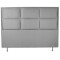 Cabecera Premium Extra King Swede 193 x 127 Cinza