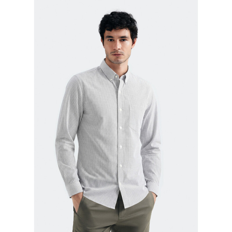 CAMISA MASC CAQUI CLARO