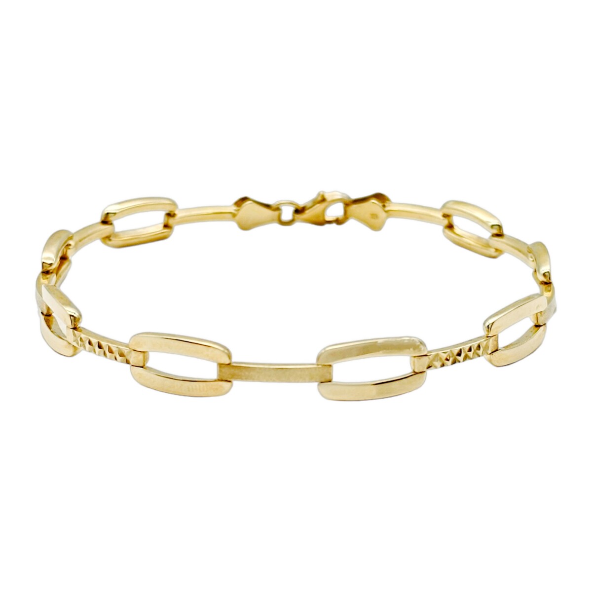 Pulsera Rectangular -Oro bajo-SIn Piedra-PU8079 - conpiedra 