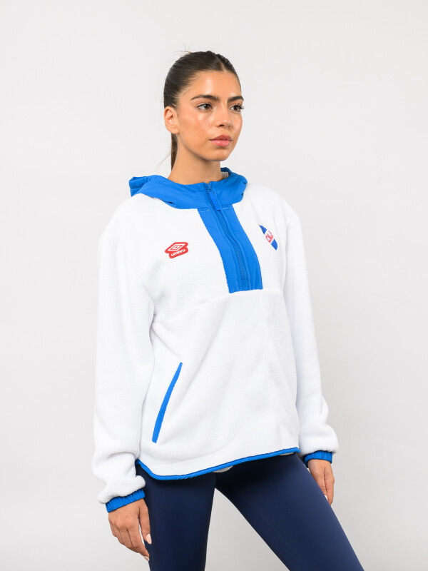 Buzo Polar Medio Cierre Ámbar Nacional Mujer Blanco