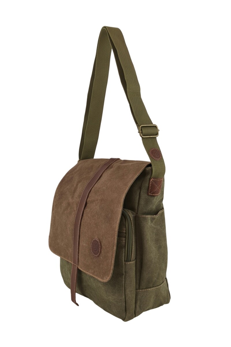 Morral clásico de lona Verde