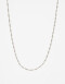 Collares Cortos Metal Collar Corto Delicado Orgánico - Plateado Rodio