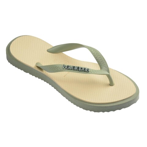 Sandalias Havaianas Top Point Fusion Mujer Smoke Green/Buttercream