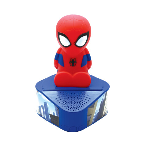 Parlante con Figura 3D Luminosa y Bluetooth Lexibook 21 x 16 cm Spiderman