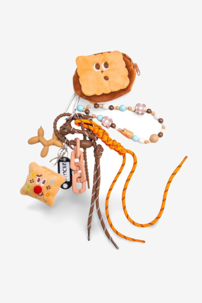 CHARM LLAVERO Beige