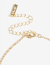 Bijouterie Set Metal Set De Aros Chapones Y Collar Beads - Dorado
