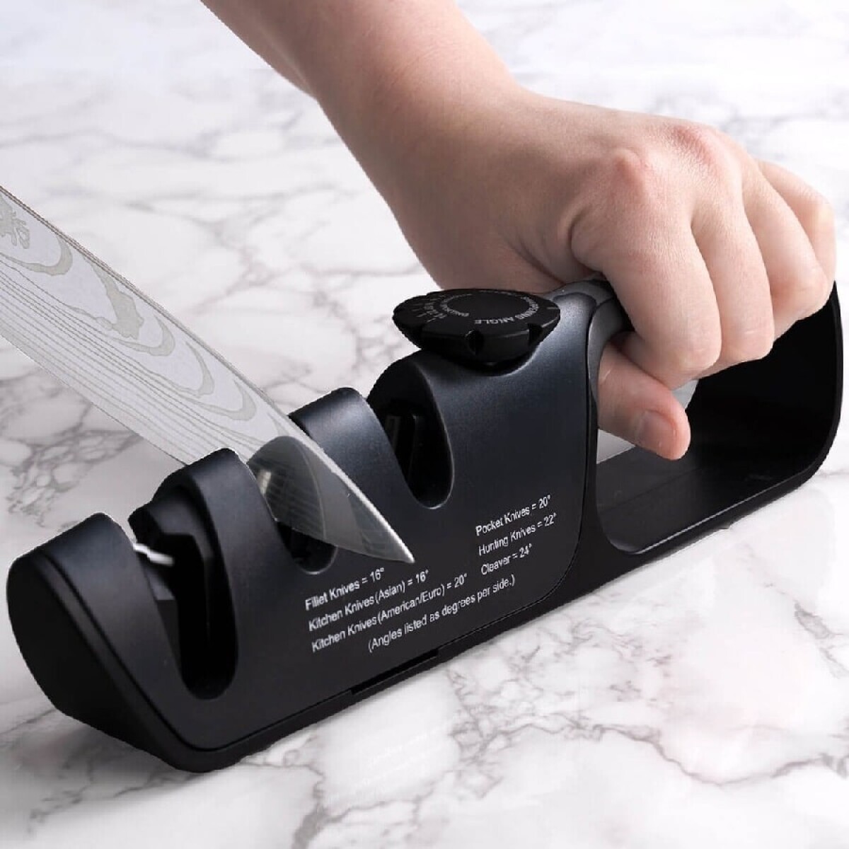 Afilador de cuchillos de tracción ajustable 