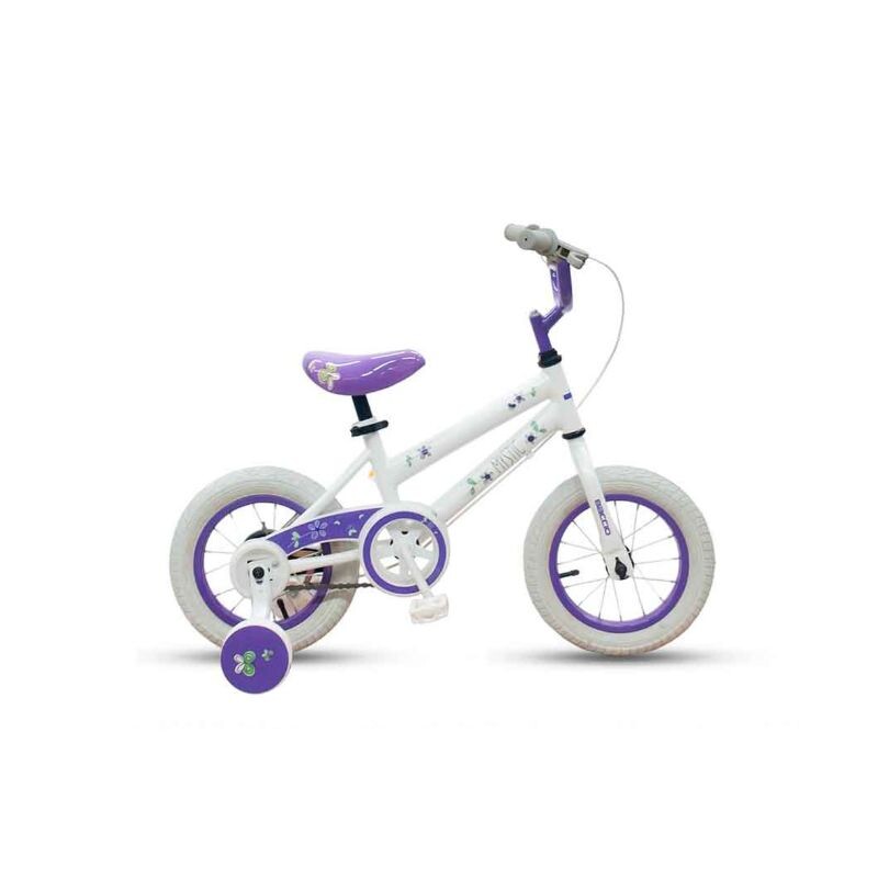 BICICLETA BACCIO MYSTIC RODADO 12 Blanco/lila