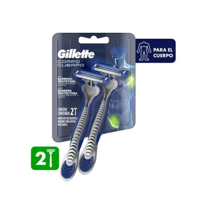 GILLETTE MAQ. DESCARTABLE CUERPO CJ X 2 única
